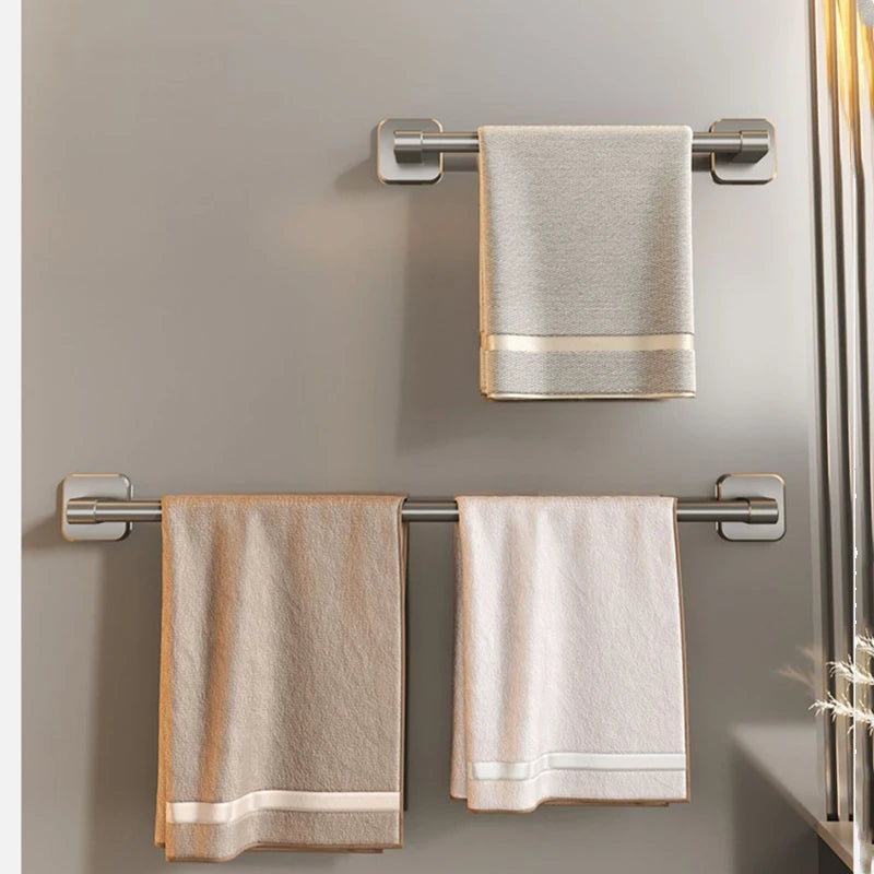 Wall-mounted towel rack