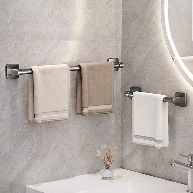 Wall-mounted towel rack